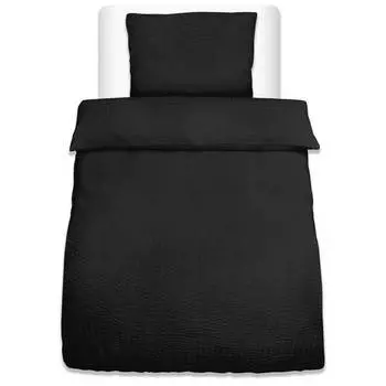 Комплект постельного белья meline из сирсакера, 2 предмета Beautissu, черный