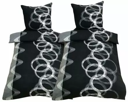 Комплект постельного белья микрофибра пододеяльник постельное 135х200 155х200 155х220 leonado vicenti, черный