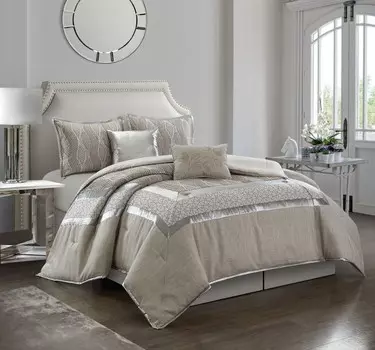 Комплект постельного белья Modern Glam, серый