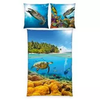 Комплект постельного белья «Морские существа» 2 шт. 135х200 см 100% микрофибра Herding