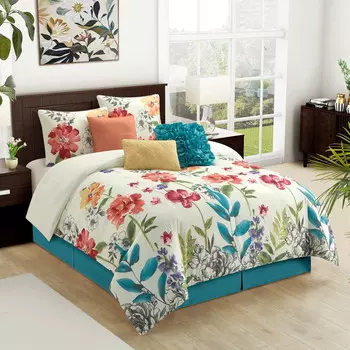 Комплект постельного белья Nanshing Cassia Floral Bouquet, разноцветный