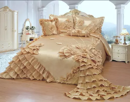 Комплект постельного белья OctoRose Royal Oversize, золотой