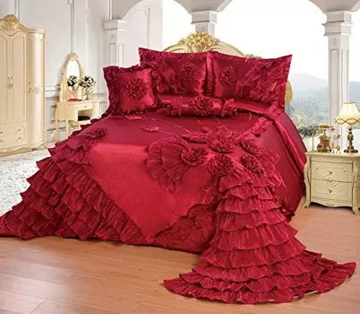 Комплект постельного белья OctoRoses Royal Oversize, винный