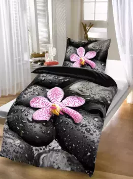 Комплект постельного белья One-Home, черный