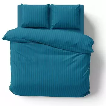 Комплект постельного белья One-Home 200x200 cm Damast petrol, 200x5x200 см цвет petrol