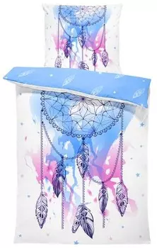 Комплект постельного белья One-Home Traumfnger 135x200 cm, 135x3x200 см, синий