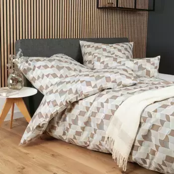 Комплект постельного белья Original Janine, серо-коричневый