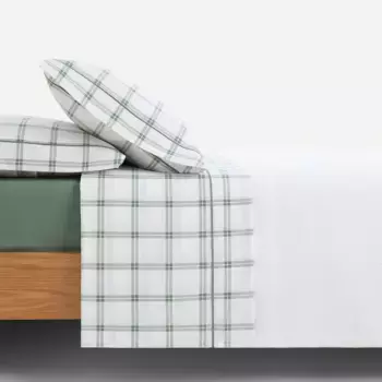 Комплект постельного белья Oxford Basics El Corte Ingls, зеленый