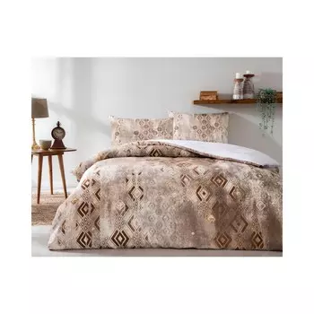 Комплект постельного белья Ozdilek Castanho Soft Life, коричневый