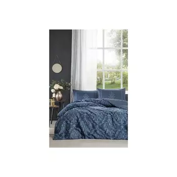 Комплект постельного белья Ozdilek Clarurol Double Soft Life из атласа, бензиновый