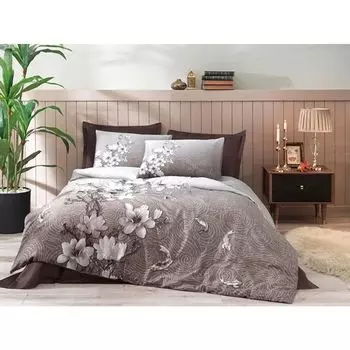 Комплект постельного белья Ozdilek Ochiba, двойной, коричневый