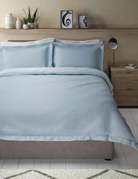 Комплект постельного белья «Пятнистый Добби» из чистого хлопка Iris Marks & Spencer