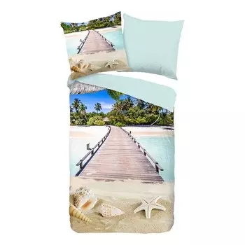 Комплект постельного белья Pure Moana, светло-голубой