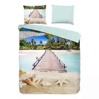 Комплект постельного белья Pure Moana, светло-голубой