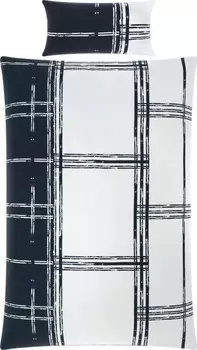 Комплект постельного белья REDBEST 207415 2-teilig, 135x1x200 см, черно-белый