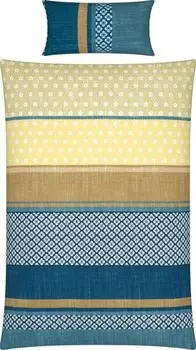 Комплект постельного белья REDBEST 208278 2-teilig, 135x1x200 см цвет blau-beige