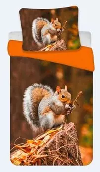 Комплект постельного белья с белками 135 х 200 см 80 х 80 см 100% хлопок BrandMac