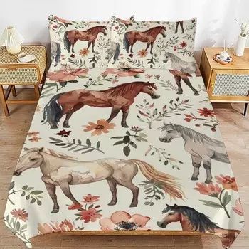 Комплект постельного белья с милой лошадью SweetFox, Horse
