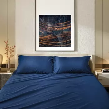 Комплект постельного белья с пододеяльником из 100% хлопка и атласа - Афины Lisola, риччо