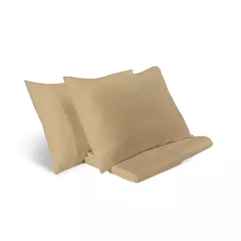 Комплект постельного белья с пододеяльником из хлопка и льна StoneWashed без глажки - Loire Lisola Stone, сафари, полуторный