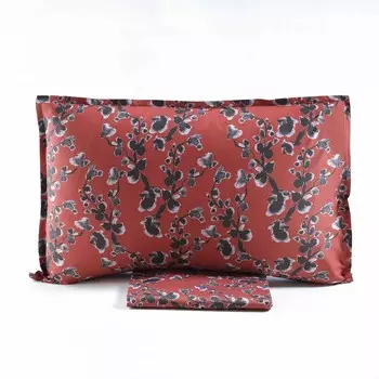 Комплект постельного белья с пододеяльником из хлопкового перкаля - Мадейра Lisola, красный, полуторный