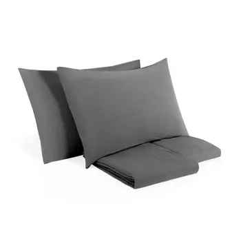 Комплект постельного белья с пододеяльником из чистого хлопка, без глажки - Senna Lisola Stone, гризайль, двуспальный