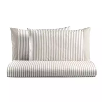 Комплект постельного белья с пододеяльником из чистого хлопка в полоску, окрашенного в пряже - Tif Lisola, двуспальный