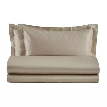 Комплект постельного белья с пододеяльником из 100% хлопка и атласа - Афины Lisola, призма