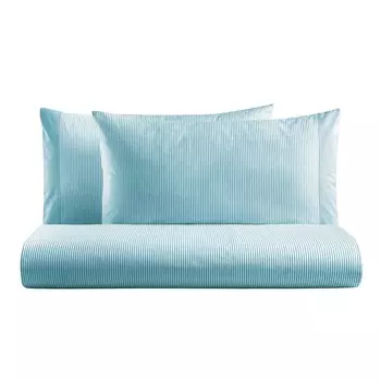 Комплект постельного белья с пододеяльником из чистого хлопка в полоску, окрашенного в пряже - Tif Lisola, односпальный