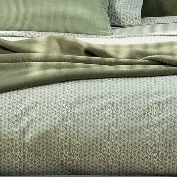 Комплект постельного белья с пододеяльником из чистого хлопка с принтом - Carlo Fazzini, магнолия, односпальный