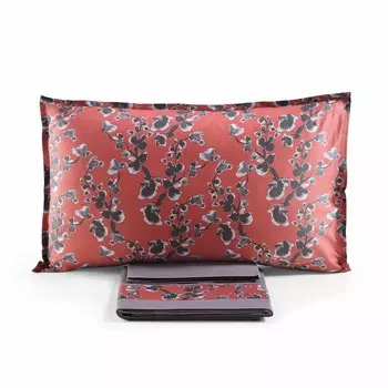 Комплект постельного белья с простынью из хлопкового перкаля - Мадейра Lisola