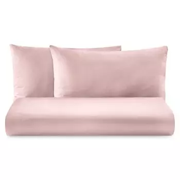 Комплект постельного белья с простынью из чистого хлопка однотонного цвета - Tortona Lisola Basic, ладан, полуторный