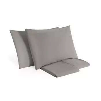 Комплект постельного белья с простынью из чистого хлопка StoneWashed без глажки - Сенна Lisola Stone, багио, двуспальный