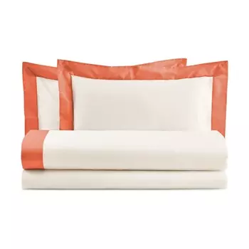 Комплект постельного белья с простынью с атласной каймой - Бриллиант Lisola, омары, односпальный