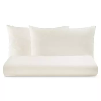 Комплект постельного белья с простынью из чистого хлопка однотонного цвета - Tortona Lisola Basic