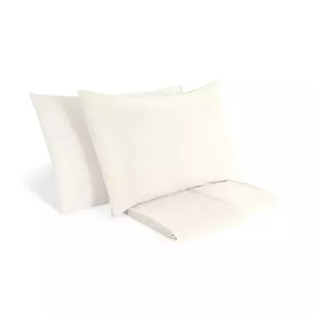 Комплект постельного белья с простынью из чистого хлопка StoneWashed без глажки - Сенна Lisola Stone