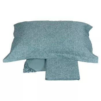 Комплект постельного белья с простынью из хлопкового атласа - Baco Fazzini, нефть