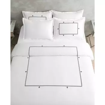 Комплект постельного белья с вышивкой Madame Coco Lilas семейного размера - атлас