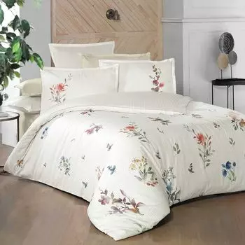 Комплект постельного белья Sarev Satin Lida V1 Бежевый