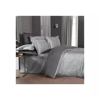 Комплект постельного белья Сарев Орлина Двойной Сатиновый пододеяльник - Серый