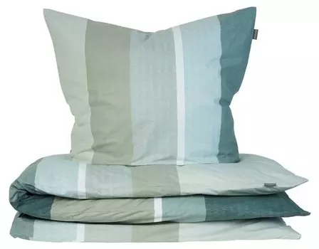 Комплект постельного белья Schiesserset Renforc Endy Stripes, 135x1x200 см, зеленый