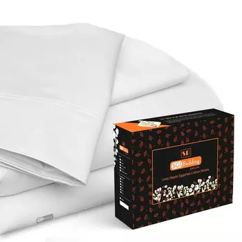 Комплект постельного белья SGI Bedding 1000 TC King Size, белый