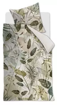 Комплект постельного белья Sunset Leafs зеленый, размер: 155 х 220 см Beddinghouse