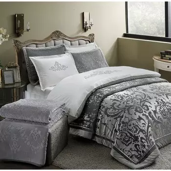 Комплект постельного белья Tac 3868 Ranforce Selina Forever Серый комплект приданого 60220331