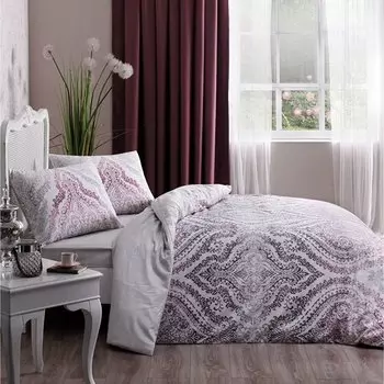 Комплект постельного белья Tac Divina Ranforce, сиреневый