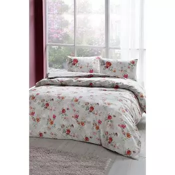 Комплект постельного белья Tac Double Ranforce-Carmela Cream