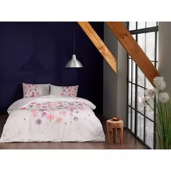 Комплект постельного белья Tac Double Ranforce Ezra Pink