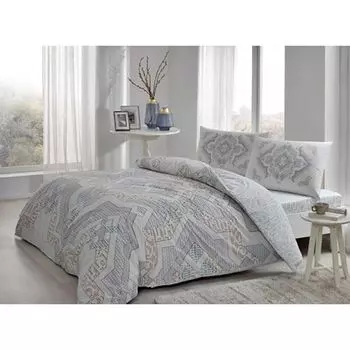 Комплект постельного белья Tac Double Ranforce Эланор Коричневый