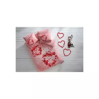 Комплект постельного белья Tac Glow Shining Розовые розы