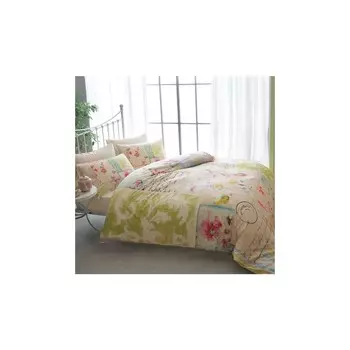 Комплект постельного белья Tac из хлопкового атласа - Блейз-зеленый